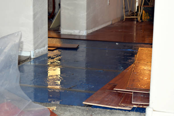 Professional Flood Cleanup technician working in Hubertus, WI